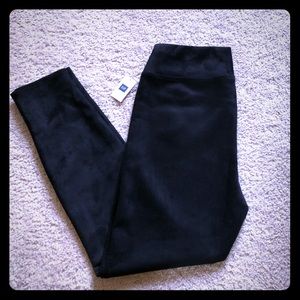 Black suede pants/leggings
